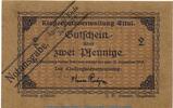 Notgeld 2 Pf. Notgeld Klostergut Ettal 1810.05.71 , 2 Pfennig Schein in kfr. von 1919 -