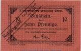 Notgeld 10 Pf. Notgeld Klostergut Ettal 1810.05.73 , 10 Pfennig Schein in kfr. von 1919 -