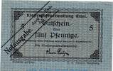 Notgeld 5 Pf. Notgeld Klostergut Ettal 1810.05.62 , 5 Pfennig Schein in kfr. von 1919 -