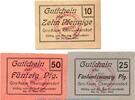 Notgeld Deutschland 3 x Notgeld Obercunnersdorf kompl. Notgeld Girokasse Obercunnersdorf 5215.05.01-03 , Set mit 3 Scheinen in kfr. o.D -