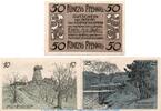 Seriennotgeld Deutschland 3 x Notgeld Michendorf kompl. Notgeld Verein d. Gewerbetreibenden Michendorf 887.1 , Set mit 3 Scheinen in kfr -