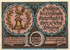 Seriennotgeld Deutschland Notgeld Stützerbach -NICHT im Katalog- Notgeld Gemeinde Stützerbach , 10 Pfennig Schein --mit Z-- in kfr. von 1921 -