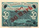 Großnotgeld Inflation Notgeld Lichtenstein Callnberg 50 Mark Banknote Lichtenstein Callnberg , 50 Mark Überdruck Schein in kfr. Müller 2715.1 -