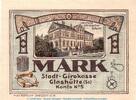 Notgeld DE 1 Mk. Nr.3 Notgeld Stadt Glashütte 430.1 , 1 Mark Schein Nr.3 in kfr. von 1921 , Sachsen -