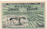 Seriennotgeld Deutschland Notgeld H.Meise Sundwig 2 Mark Notgeld H.Meise Heinrichshöhle Sundwig 1305.1 , 2 Mark Schein in kfr. o.D. -