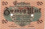 Großnotgeld 20 Mk. Zwickau, Banknote 20 Mark Schein in gbr.E. Geiger 583.02 Grossnotgeld -