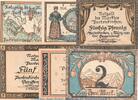 Serienscheine DE 6 Scheine kpl. Notgeld Marktgemeinde Partenkirchen 1048.1 , Set mit 6 Scheinen in kfr. von 1921 -
