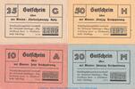 Notgeld Deutschland 4 x Notgeld Scheidegg kompl. Notgeld Gemeinde Scheidegg i.A. Set mit 4 Scheinen in kfr. o.D. Notgeld 1945-48 -