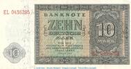DDR Notenbank 10 Mark Schein Banknote , 10 Mark Schein in L-gbr. SBZ-5, Ros.343, P.12 , von 1948 , SBZ -