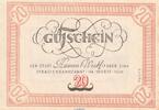 Notgeld 1945 - 1948 20 Pf. Notgeld Strassenbahn Hamm , Topp 390.2 , 20 Pfennig in kfr. o.D. Westfalen 1947 -