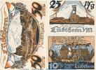 Notgeld DE 3 Scheine kpl. Notgeld Lübtheen 834.1 , Reutergeld Set mit 3 Scheinen in kfr. o.D. Mecklenburg -