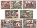Serienscheine DE 8 Scheine kpl. 8 x Notgeld Gemeinde Philippsthal 1058.1 , Set mit 8 Scheinen in kfr. von 1921 -