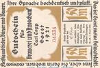 Serienscheine DE 1,50 Mk. Notgeld Brauerei Carl Topp 820.1.e 1,50 Mark Schein in kfr. von 1920 , Westfalen -