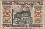 Seriennotgeld Deutschland Notgeld Bleicherode 25 Pf. KN = rot Notgeld Stadt Bleicherode 119.2 , 25 Pfennig ---rote KN--- in kfr. von 1921 -