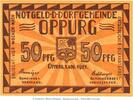 Notgeld DE 50 Pf. -o.Drfa- Notgeld Dorfgemeinde Oppurg 1023.1.a , 50 Pfennig Nr. 1 o.Drfa. in kfr. von 1921 -