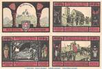 Serienscheine DE 4 Scheine kpl. Gotha , Notgeld Wachsenburg Set 4 Scheine in kfr. M/G 457.1-2 , TH -