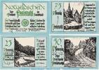 Notgeld DE 4 Scheine -blau- Notgeld Gemeinde Freienohl 384.1 , Set -blau- mit 4 Scheinen in kfr. o.D. WF -