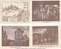 Serienscheine DE 4 x 50 Pf. Burg , Notgeld Set 4 x 50 Pfennig Schein in kfr. M-G 209.1 Westfalen von 1921 -