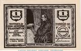 Serienscheine DE 1 Mk. Notgeld Gemeinde Haarbrück 497.1 , 1 Mark Schein in kfr. von 1921 , Westfalen -