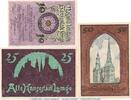 Notgeld 3 x Notgeld Notgeld Stadt Lemgo 789.2 , Set mit 3 Scheinen mit WZ in kfr. von 1921 , NRW -