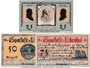 Seriennotgeld Deutschland 3 x Notgeld Lilienthal -H- kompl. Notgeld Sparkasse Lilienthal 802.12 , Serie -H- Set mit 3 Scheinen in kfr. 1921 -