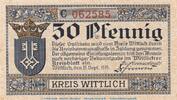 Kleingeld 1914-1922 DE 50 Pf. -C- Notgeld Kreis Wittlich 50 Pfennig Schein -C- in kfr. Tieste 8030.10.15 von 1919 -
