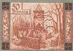 Notgeld DE 50 Pf. -Ruine- Notgeld Stadt Wunsiedel , 50 Pfennig -Ruine- in kfr. Tieste 8140.05.08 von 1918 -