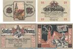Notgeld DE 4 Scheine kpl. Notgeld Stadt Wunsiedel , Set mit 4 Scheinen in kfr. Tieste 8140.05.... 1918 -