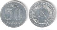 Deutsche Demokratische Republik 50 Pfennig DDR 1987 Kursmünze DDR , 50 Pfennig Münze von 1987 A , bfr. vz. , Jäger 705 , Staatsbank -