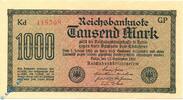 Inflation DE 1.000 Mk. -Dornen- Banknote , 1000 Mark -Wz Dornen- DEU-85, Ros.75, P.76 , Weimarer Republik 1922 -
