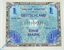 Banknoten Banknote über 1 Mark , Rosenberg 201 a , US-Druck , Alliierte Banknote von 1944 -
