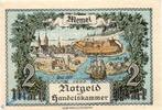 Memelgebiet / Memel 2 Mk. Memel , Notgeld 2 Mark Schein in kfr. , MEM-3.a-b , Rosenberg 848 , P 3 , vom 22 -