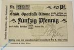 Notgeld Deutschland 50 Pfennig Schein Notgeld Altona , H. Heyne , 50 Pfennig Schein , Tieste 0080.20.01 , Schleswig Holstein Verkehrsausgabe -