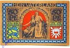 Serienscheine DE 50 Pf. Notgeld Altona , 50 Pfennig Schein schwarz , Mehl Grabowski 29.1 a -