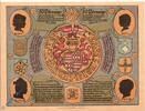 Serienscheine DE 50 Pf. -braun- Notgeld Artern Bergwart , 50 Pfennig Schein Papier braun , Mehl Grabowski 45.4 , von 1921 , Thüringen Seriennotgeld -