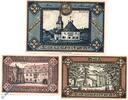 Kleingeld 1914-1922 3 Scheine kpl. Notgeld Bad Lauchstedt , Set mit 3 Scheinen , Tieste 3905.05.01 - 20 , von 1919 - 1921 , Sachsen Verkehrsausgabe -
