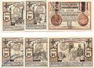 Serienscheine DE 6 Scheine kpl. Berlin 90.1 , Notgeld Ordensrat Set mit 6 Scheinen in kfr. M/G 90.1 , BBG o.D. -