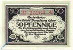 Kleingeld 1914-1922 50 Pf. Notgeld Bernburg , 50 Pfennig Schein , Tieste 0520.15.12 , von 1920 , Anhalt Verkehrsausgabe -