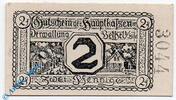 Kleingeld 1914-1922 2 Pf. Notgeld Bethel , 2 Pfennig Schein , Kn rechts , Tieste 0565.05.02 , Westfalen Verkehrsausgabe -