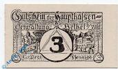 Kleingeld 1914-1922 3 Pf. Notgeld Bethel , 3 Pfennig Schein , ohne Kn , Tieste 0565.05.03 , Westfalen Verkehrsausgabe -