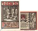 Notgeld DE 50 Pf. Nr.2 Notgeld Bochum , 50 Pfennig Schein Nr 2 , Kn = grün , Mehl Grabowski 127.1 b , von 1921 , Westfalen Seriennotgeld -