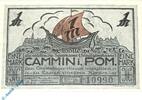 Notgeld 1 Mk. Notgeld Cammin , Kamien , 1 Mark Schein , Mehl Grabowski 218.1 , von 1922 , Pommern Serien Notgeld -