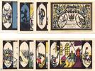 Serienscheine DE 8 Scheine kpl. Notgeld Döbeln , Set mit 8 Scheinen in kfr. Mehl Grabowski 277.1, von 1921 , Sachsen Seriennotgeld -