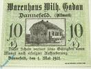 Notgeld DE 10 Pf. Notgeld Dannefeld , 10 Pfennig Schein , Mehl Grabowski 256.1 , von 1921 , Sachsen Anhalt Serien Notgeld -