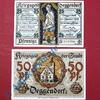 Notgeld DE 2 Scheine kpl. Notgeld Deggendorf , Satz mit 2 Scheinen , Tieste 1315.15 und 16 , von 1918 , Bayern Verkehrsausgabe -