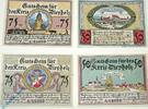 Notgeld DE 4 Scheine kpl. Notgeld Diepholz , Set mit 4 Scheinen , Mehl Grabowski 273.3 , von 1921 , Niedersachsen Serien Notgeld -