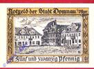 Serienscheine DE 25 Pf. -ver.Kreise- Domnau , Notgeld 25 Pfennig --verschl. Kreise-- in kfr. M-G 280.2 , OPR von 1921 -