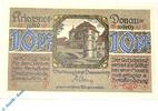 Kleingeld 1914-1922 10 Pf. Notgeld Donauwörth , 10 Pfennig Schein , Wellenbündel , Tieste 1445.10.05 , Bayern Verkehrsausgabe -
