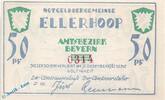 Notgeld De 50 Pf. Nr.2 --Jürs-Reumann-- Notgeld Ellerhoop , 50 Pfennig Schein Nr 2 , weiß und glatt , Mehl Grabowski 330.2 a , Schleswig Holstein Seriennotgeld -
