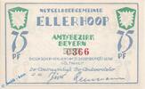 Notgeld De 75 Pf. Nr.1 --Jürs-Reumann-- Notgeld Ellerhoop , 75 Pfennig Schein Nr 1 , weiß und glatt , Mehl Grabowski 330.2 a , Schleswig Holstein Seriennotgeld -